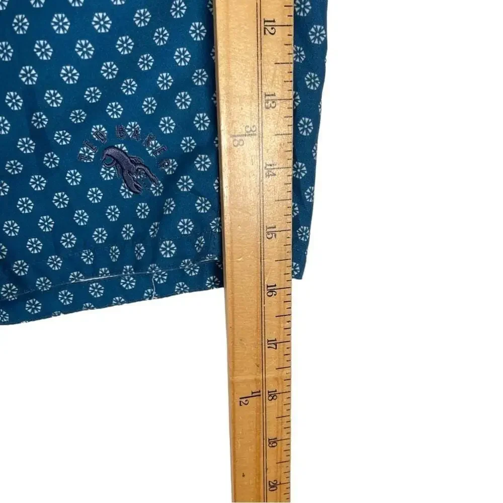 Ted Baker London Swim Trunks Blue Fish Floral Lined Pockets X-Large Vacation